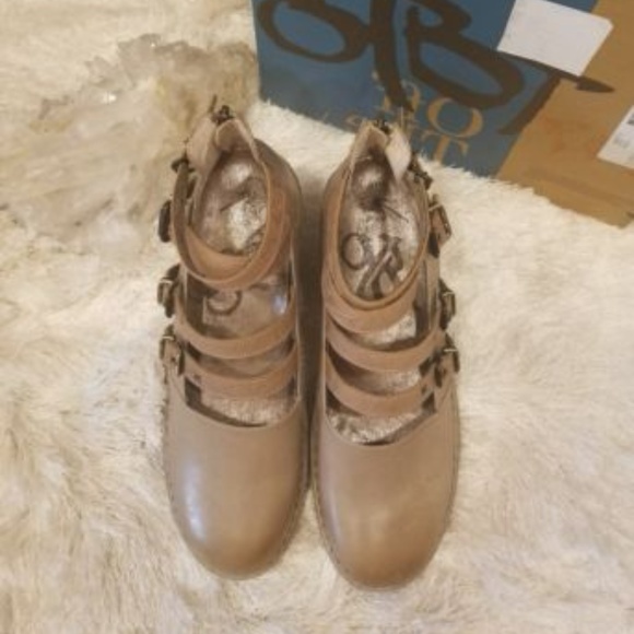 OTBT Sandals Biker Mary Jane wedge Sz 6.5 $179 - Picture 7 of 8